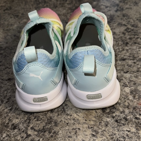 Puma Girls Rainbow SoftRide Rift Slip on sneaker - Picture 6 of 9